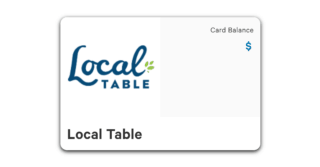 Local Table Gift Card